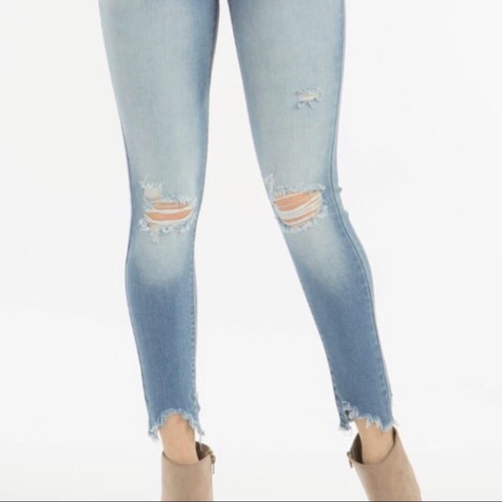 Killing It High Waisted Distressed Jeans